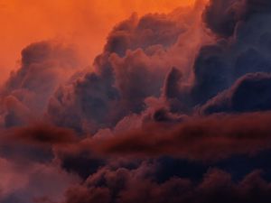 Preview wallpaper clouds, sunset, sky, atmosphere