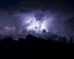 Preview wallpaper clouds, thunderstorm, overcast