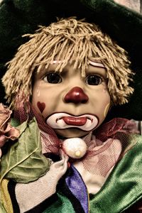 Preview wallpaper clown, doll, sadness