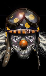 Preview wallpaper clown, evil, creativity, emotion, mood