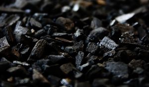 Preview wallpaper coal, carbon, black, stones