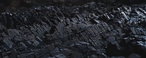 Preview wallpaper coal, surface, macro, blur, black