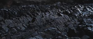 Preview wallpaper coal, surface, macro, blur, black