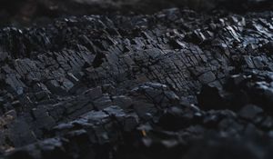 Preview wallpaper coal, surface, macro, blur, black