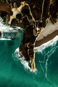 Preview wallpaper coast, beach, aerial view, island, sea