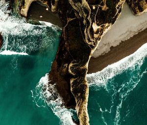 Preview wallpaper coast, beach, aerial view, island, sea