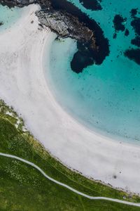 Preview wallpaper coast, beach, sand, aerial view