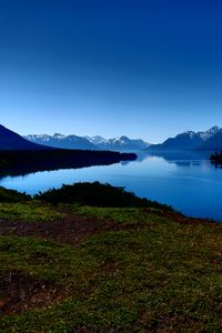 Preview wallpaper coast, lake, mountains, nature