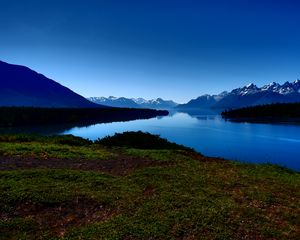 Preview wallpaper coast, lake, mountains, nature