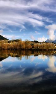 Preview wallpaper coast, land, island, reflection, water