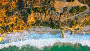 Preview wallpaper coast, ocean, aerial view, malibu, usa