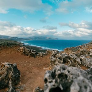 Preview wallpaper coast, ocean, mountains