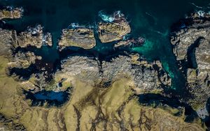Preview wallpaper coast, ocean, water, aerial view