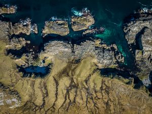 Preview wallpaper coast, ocean, water, aerial view