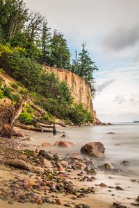 Preview wallpaper coast, pebbles, stones, sea, nature