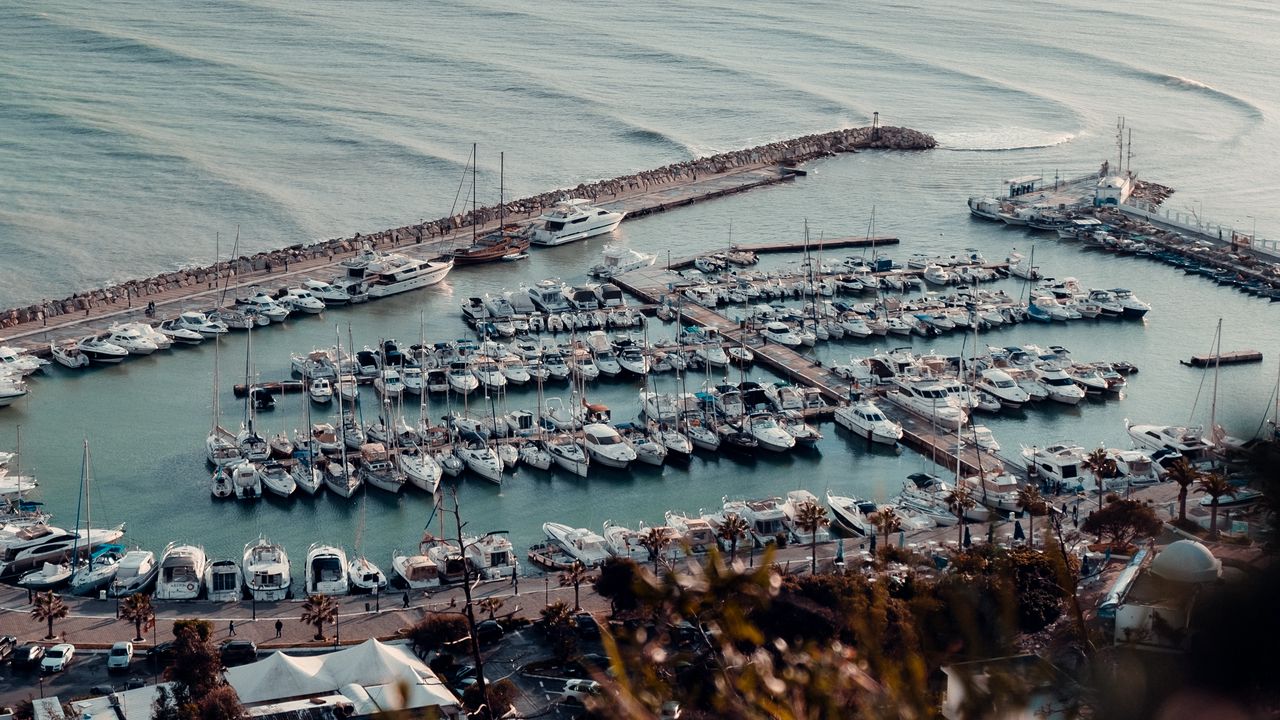 Wallpaper coast, pier, boat, sea