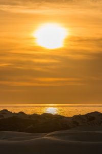 Preview wallpaper coast, relief, sea, sun, nature