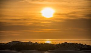 Preview wallpaper coast, relief, sea, sun, nature