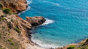 Preview wallpaper coast, rock, sea, nature