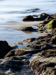 Preview wallpaper coast, rocks, sea, landscape, nature