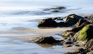 Preview wallpaper coast, rocks, sea, landscape, nature