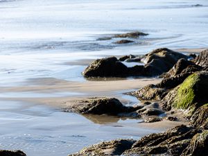 Preview wallpaper coast, rocks, sea, landscape, nature