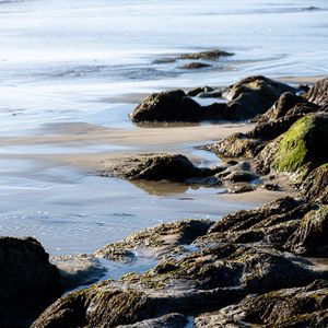 Preview wallpaper coast, rocks, sea, landscape, nature