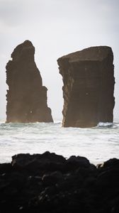 Preview wallpaper coast, rocks, sea, water