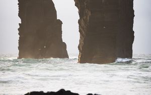 Preview wallpaper coast, rocks, sea, water