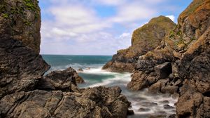 Preview wallpaper coast, rocks, sea, water, landscape