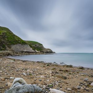 Preview wallpaper coast, rocks, sea, landscape