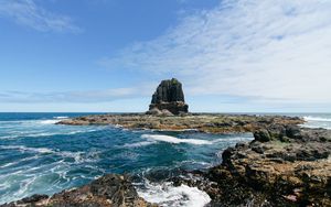 Preview wallpaper coast, rocks, sea, water, waves
