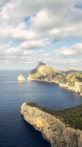 Preview wallpaper coast, rocks, sea, nature, landscape