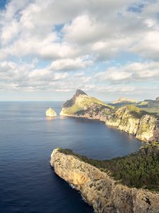 Preview wallpaper coast, rocks, sea, nature, landscape