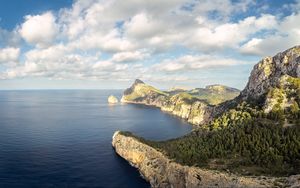 Preview wallpaper coast, rocks, sea, nature, landscape