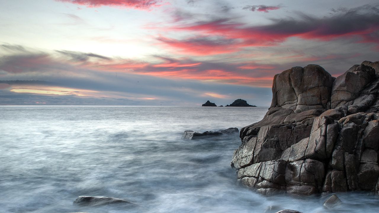 Wallpaper coast, rocks, stones, sea, water
