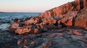 Preview wallpaper coast, rocks, stones, ocean, water, nature