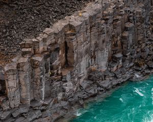 Preview wallpaper coast, rocks, surf, stones, sea