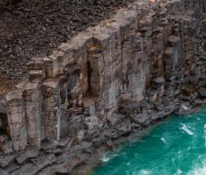 Preview wallpaper coast, rocks, surf, stones, sea