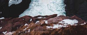 Preview wallpaper coast, rocks, water, stones, waves