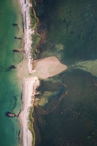 Preview wallpaper coast, sand, aerial view, water