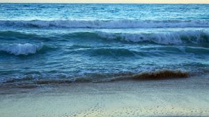 Preview wallpaper coast, sand, sea, waves, nature