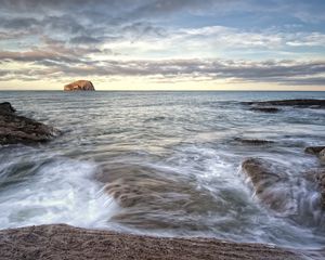 Preview wallpaper coast, scotland, landscape, north berwick, nature