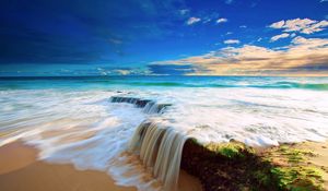 Preview wallpaper coast, sea, day, wave, water, eminence