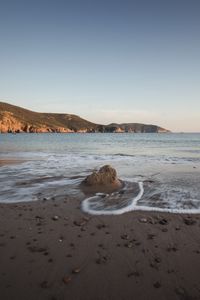 Preview wallpaper coast, sea, horizon, twilight