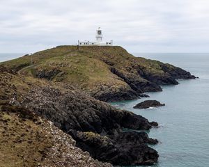 Preview wallpaper coast, sea, lighthouse, nature