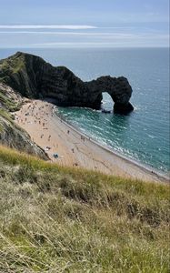 Preview wallpaper coast, sea, rock, arch, nature, beach