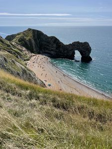 Preview wallpaper coast, sea, rock, arch, nature, beach