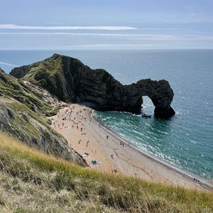 Preview wallpaper coast, sea, rock, arch, nature, beach