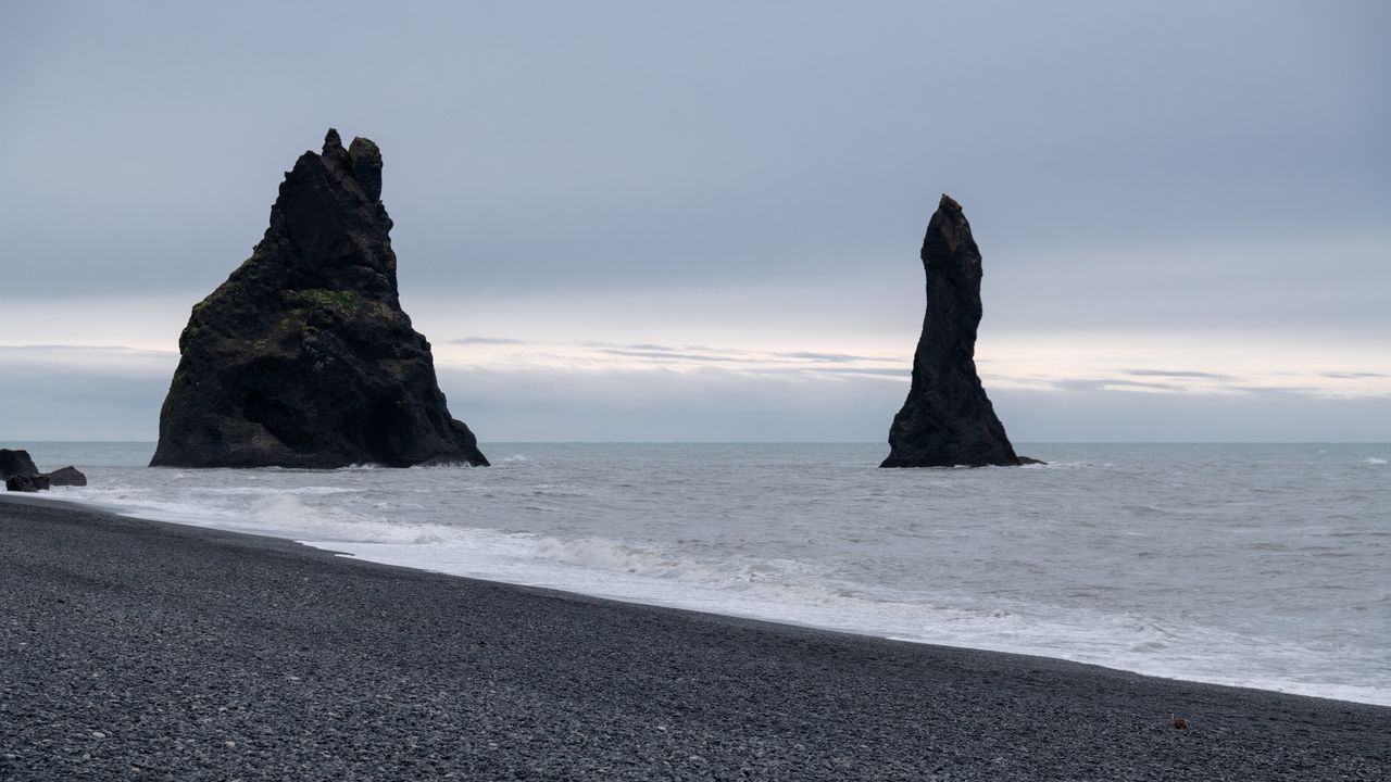 Wallpaper coast, sea, rock, landscape, nature